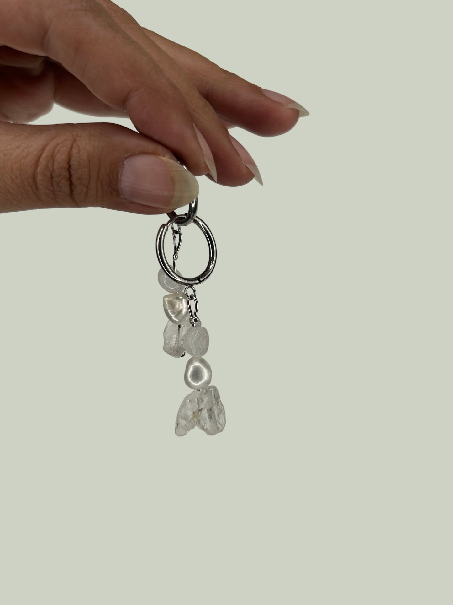 Ohrring Nayla clear silver