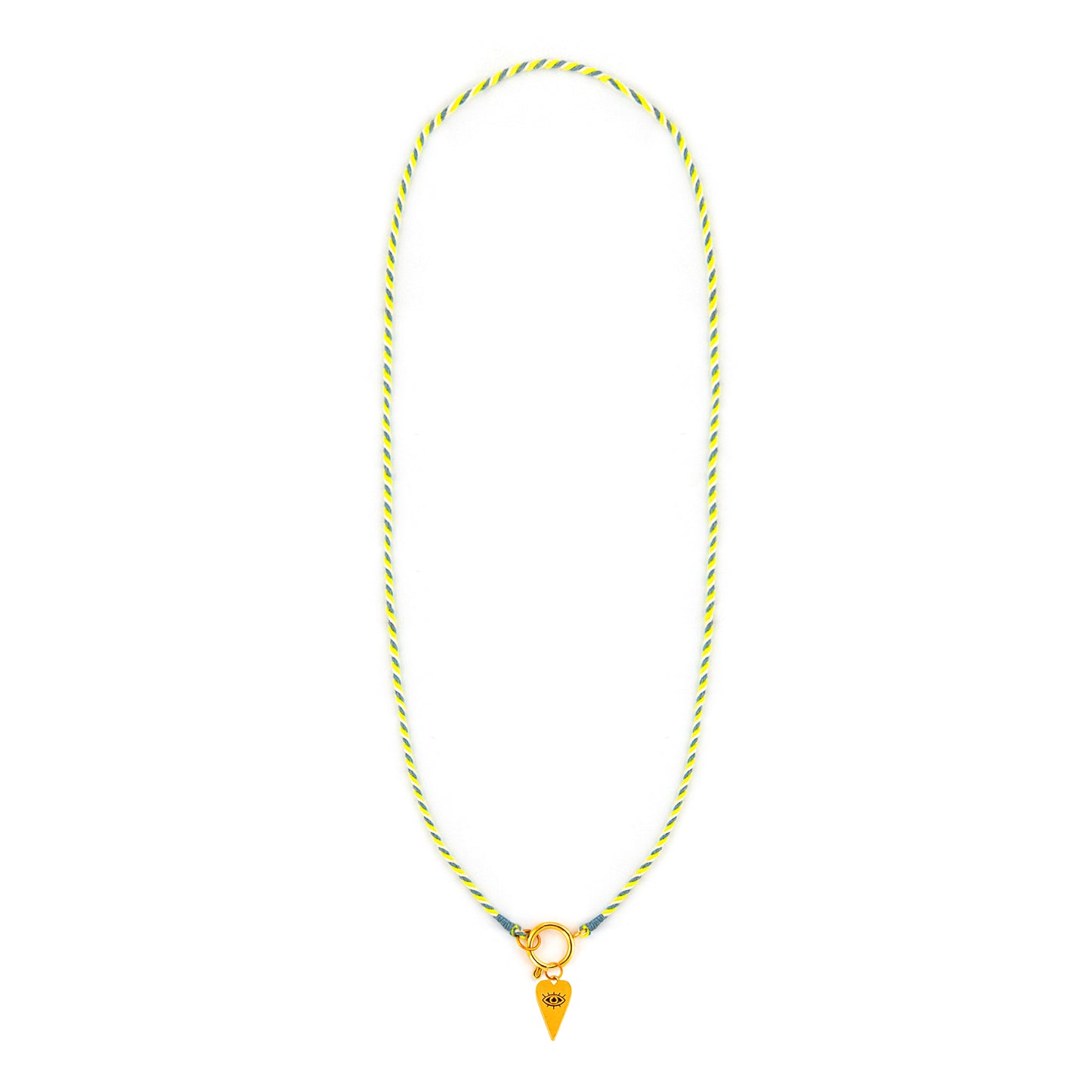 Kette Turnon (neongelb weiß taubenblau)