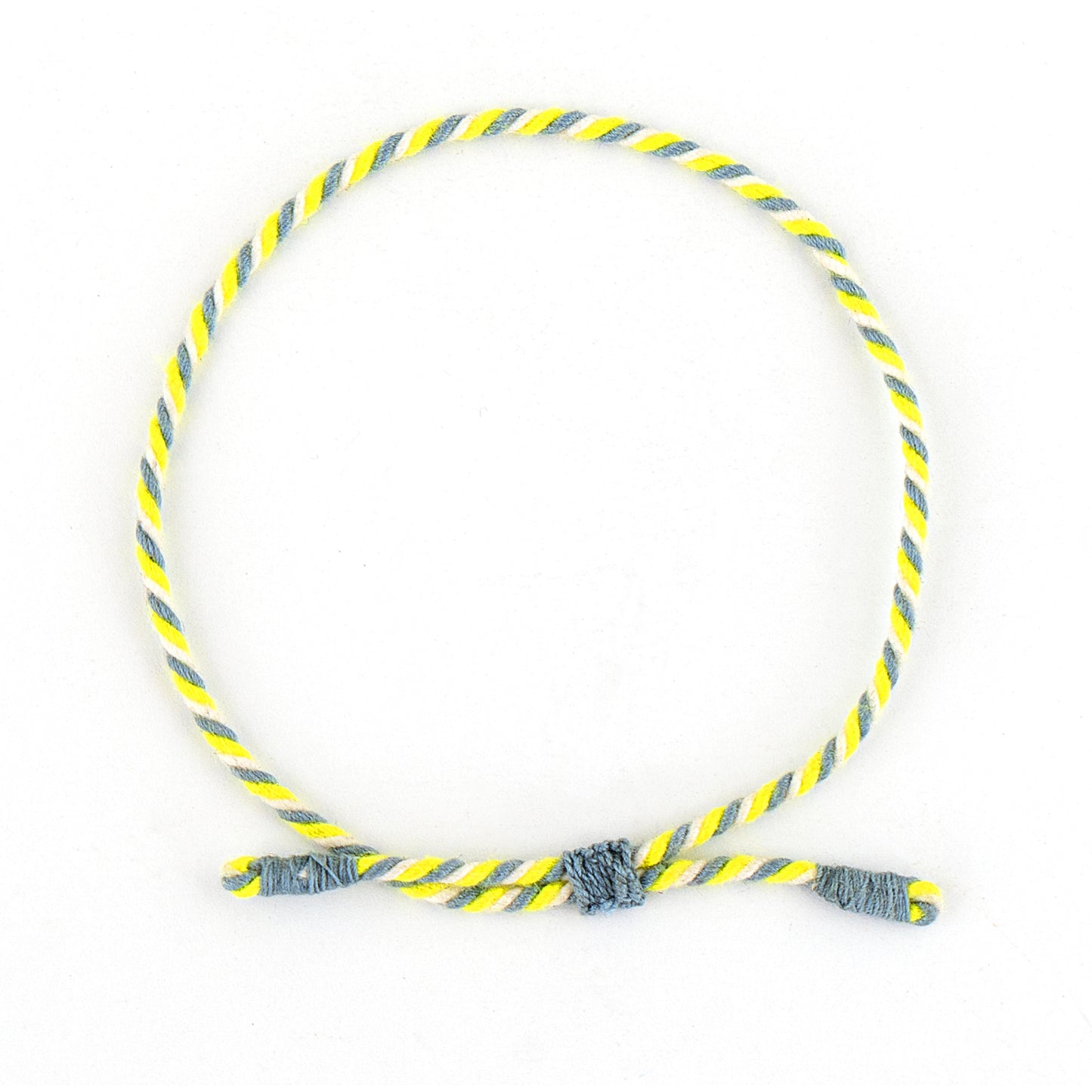 Armband Turnon (neongelb taubenblau weiß)