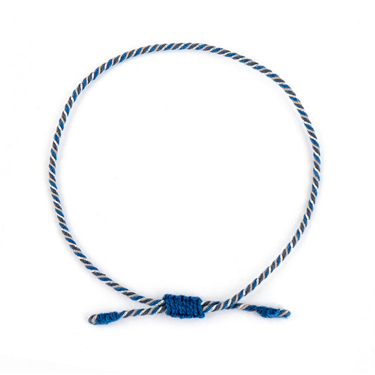 Armband Turnon (navy grau silber)