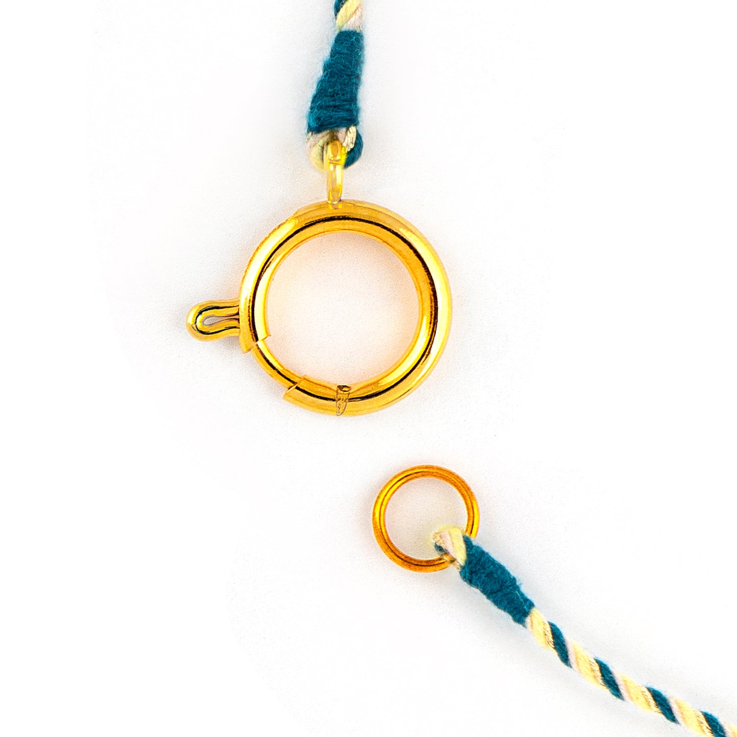 Kette Turnon Lia (petrolgrün-rosa-neongelb-gold)