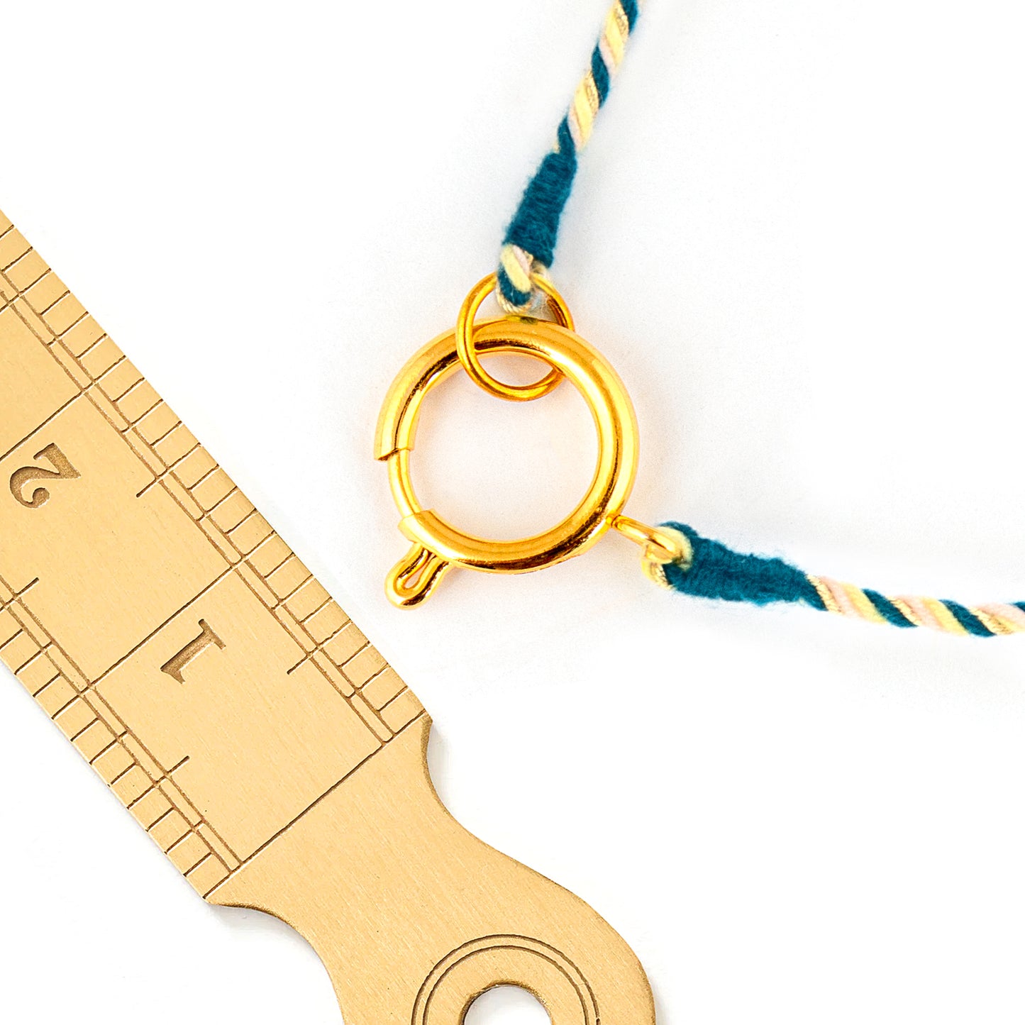 Kette Turnon Lia (petrolgrün-rosa-neongelb-gold)