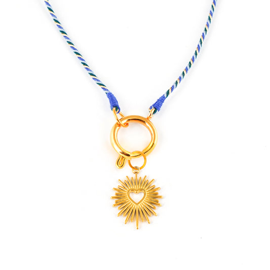 Kette Turnon (blau grün grau gold)