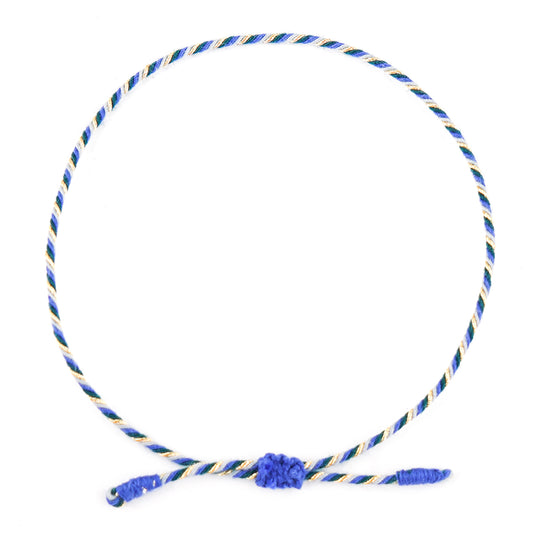 Armband Turnon (navy grün taubenblau gold)