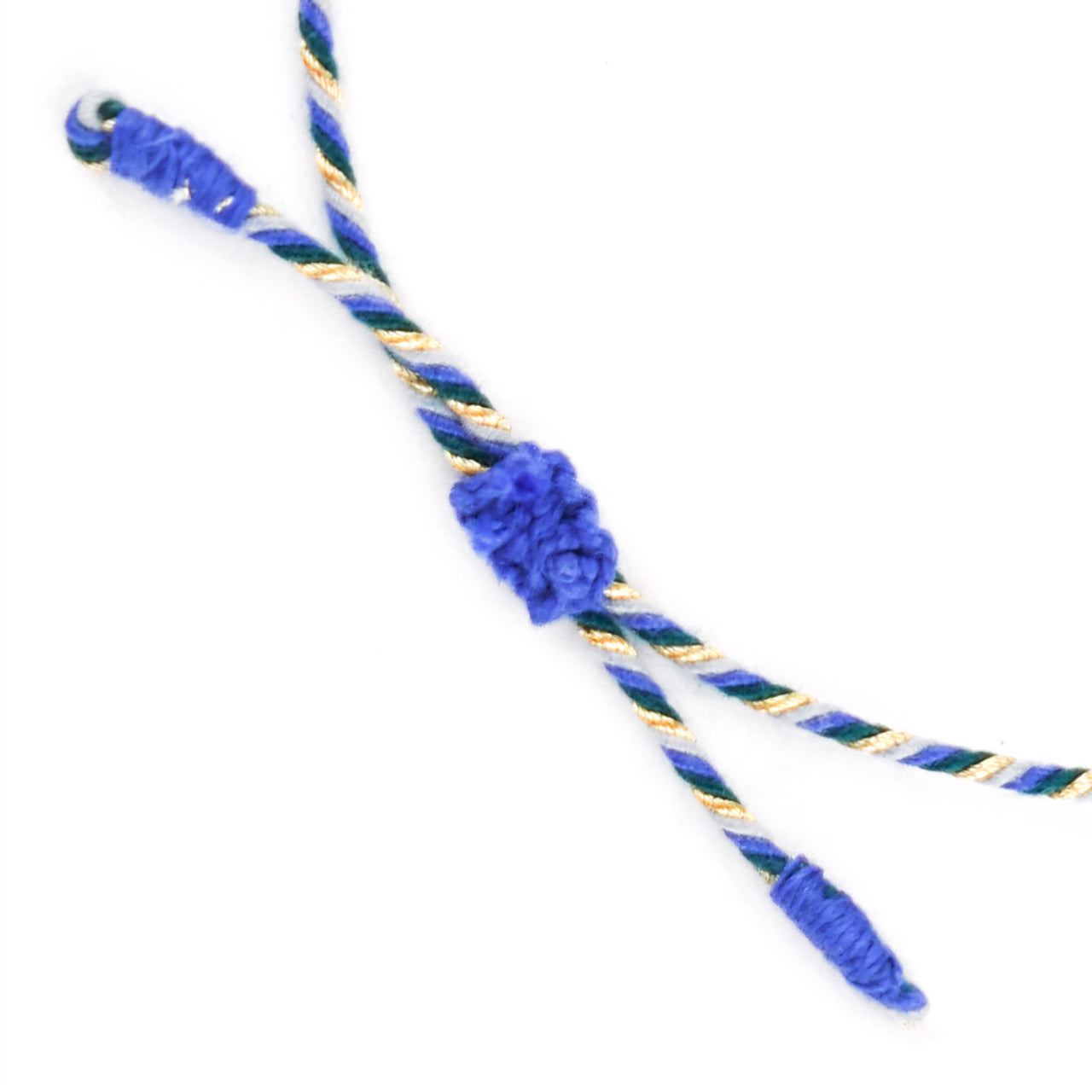 Armband Turnon (navy grün taubenblau gold)