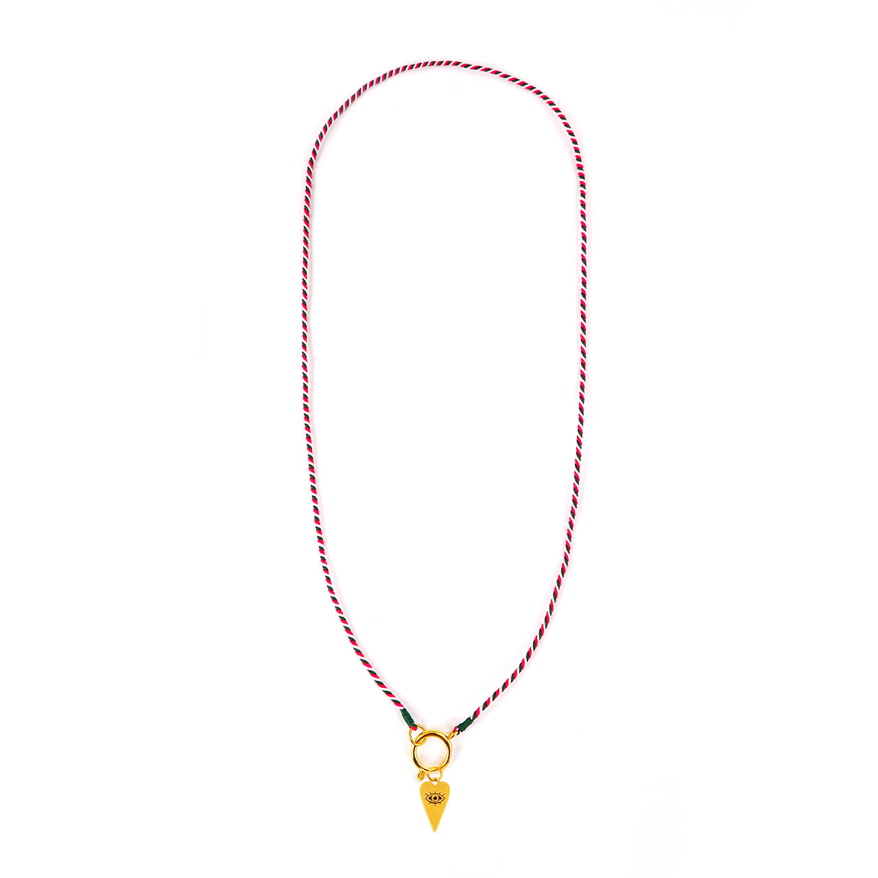 Kette Turnon India (pink rosé dunkelgrün)