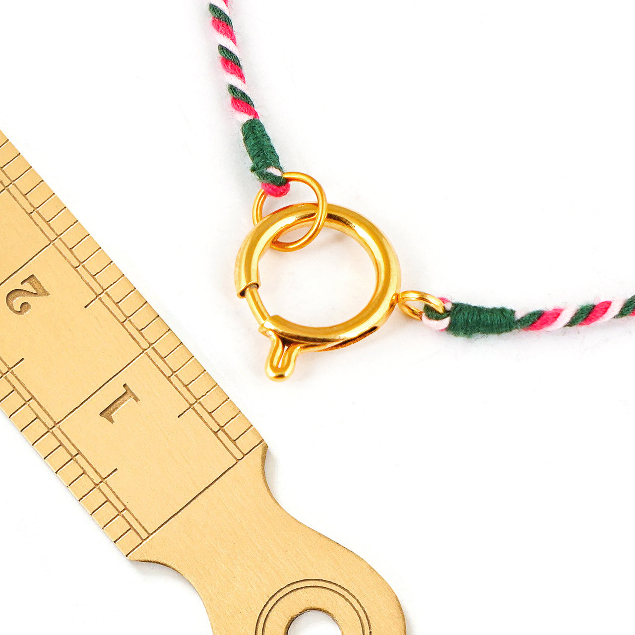 Kette Turnon India (pink rosé dunkelgrün)