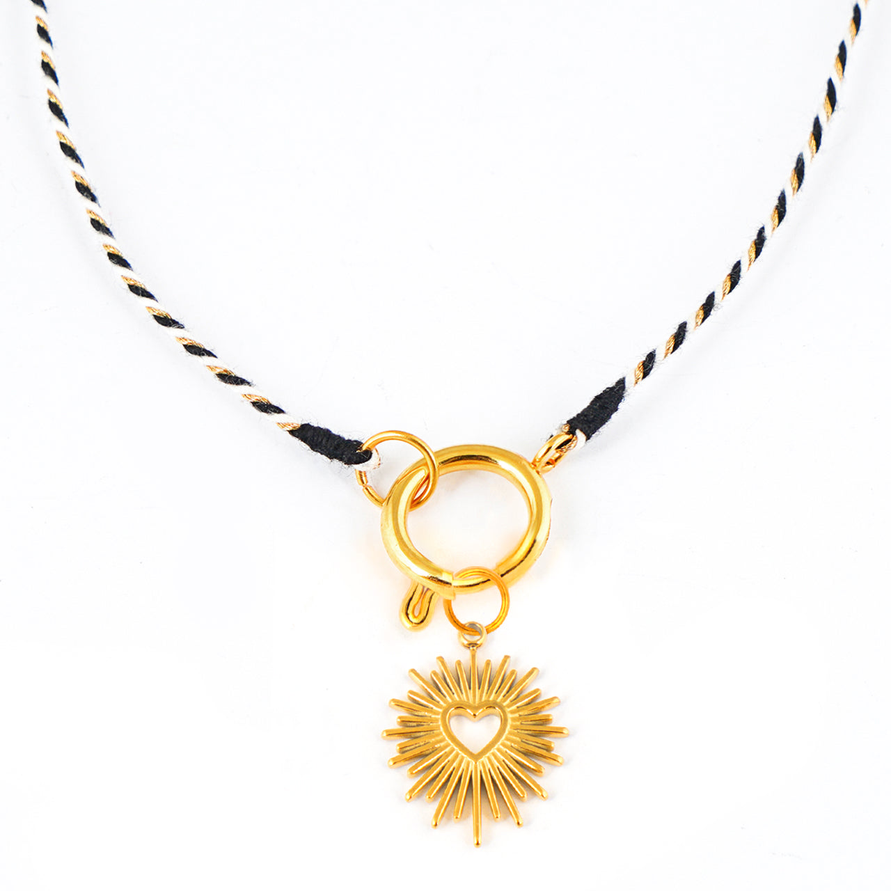 Kette Turnon Chess (schwarz-weiß-gold)