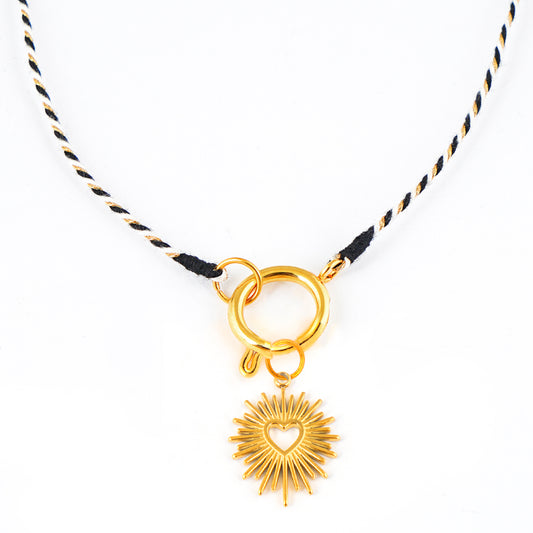 Kette Turnon Chess (schwarz-weiß-gold)