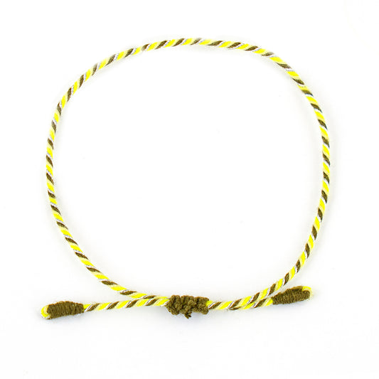 Armband Turnon (oliv neongelb silber)