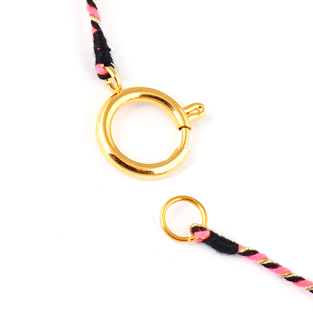 Kette Turnon (schwarz-pink-gold)