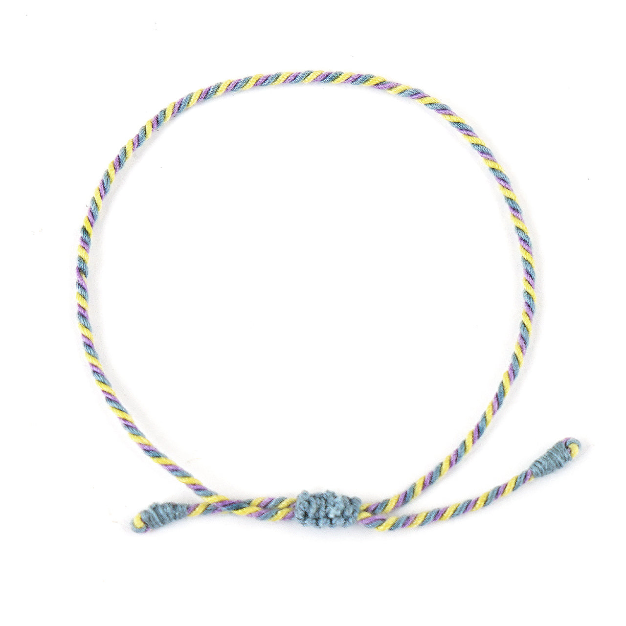 Armband Turnon (lila gelb taubenblau)