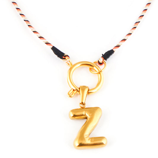 Kette Turnon (schwarz weiß orange gold)