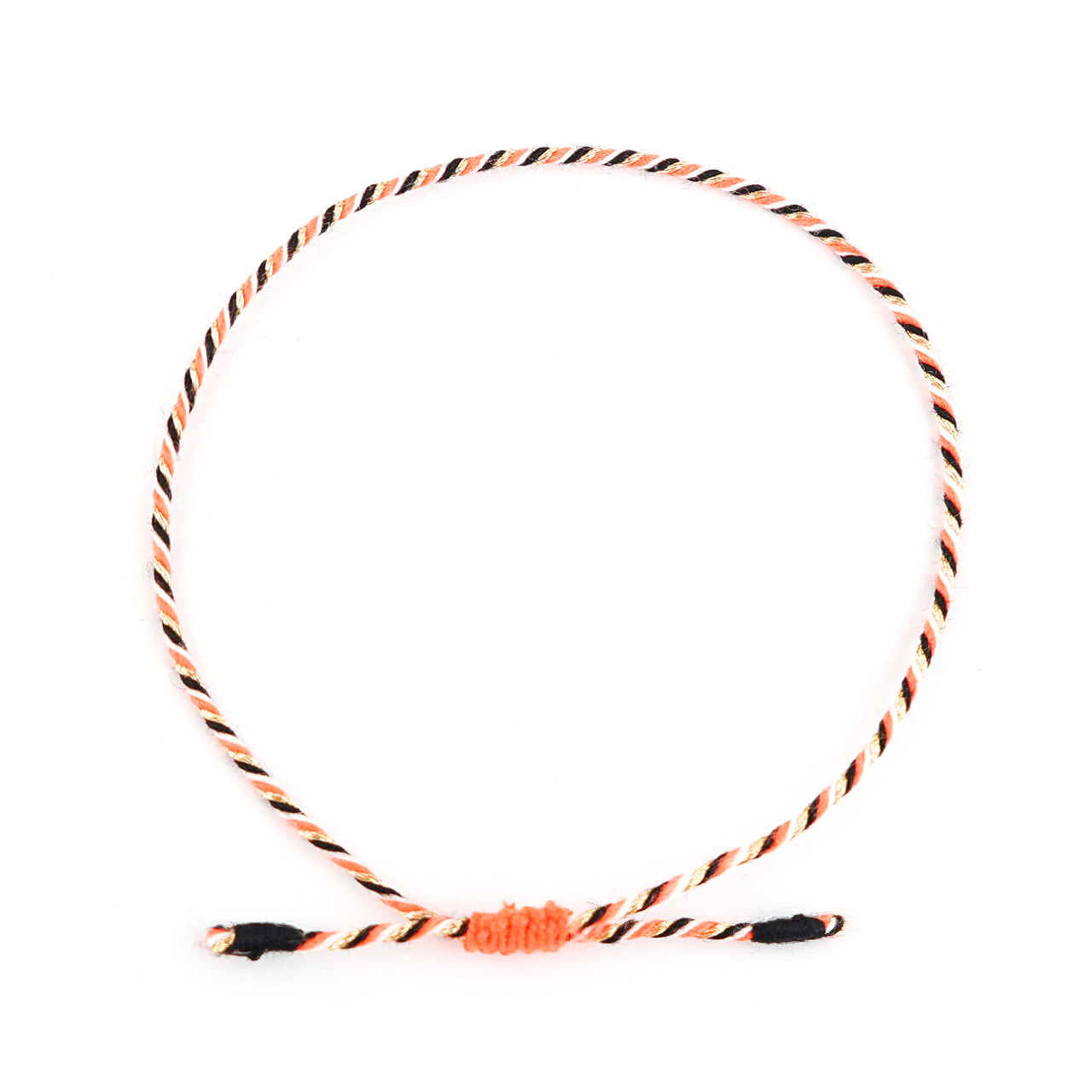 Armband Turnon (neonorange schwarz weiß gold)