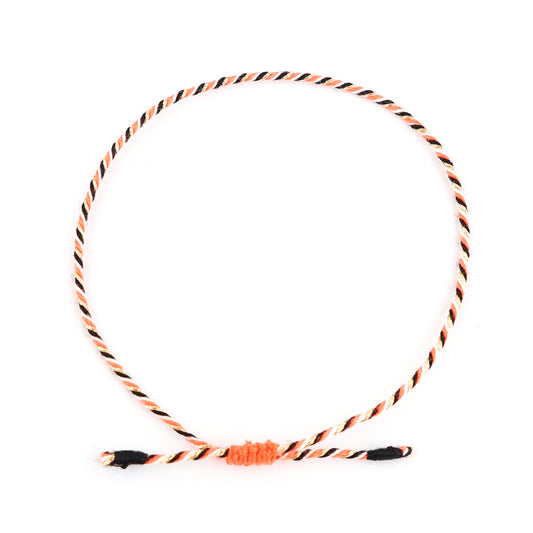 Armband Turnon (neonorange schwarz weiß gold)