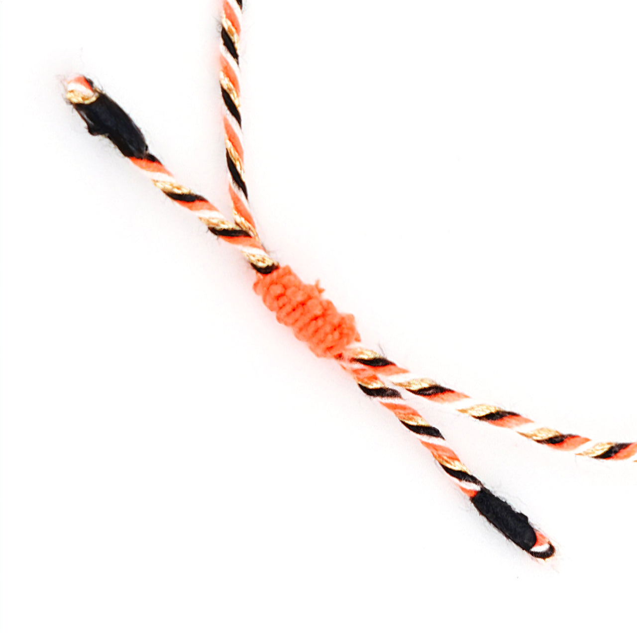 Armband Turnon (neonorange schwarz weiß gold)