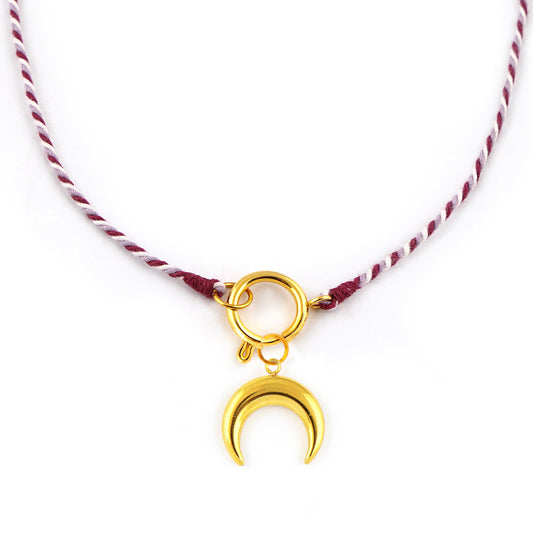 Kette Turnon (burgundy lila weiß)
