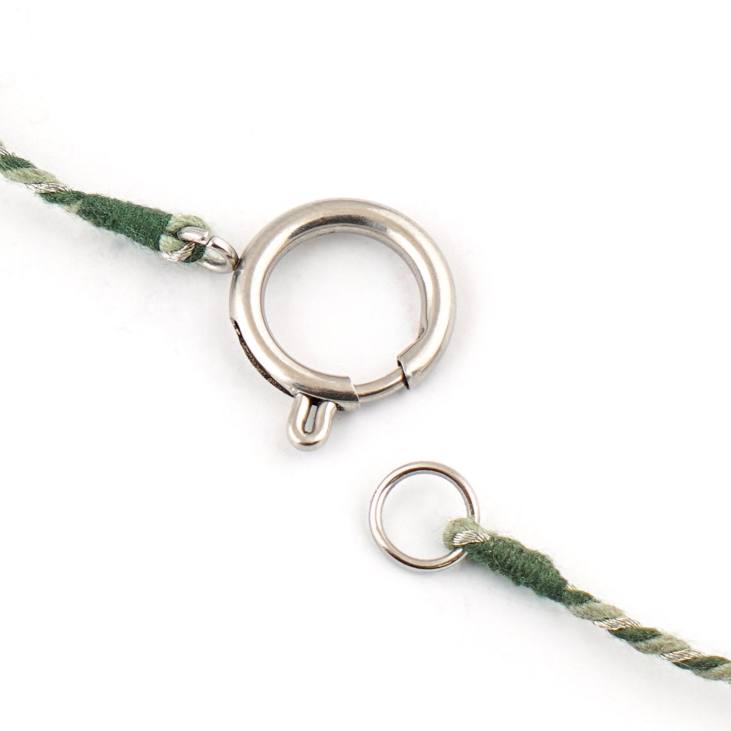 Kette Turnon (dünkelgrün mint silber)