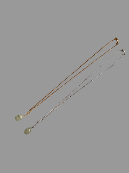 Kette Drop Prehnite