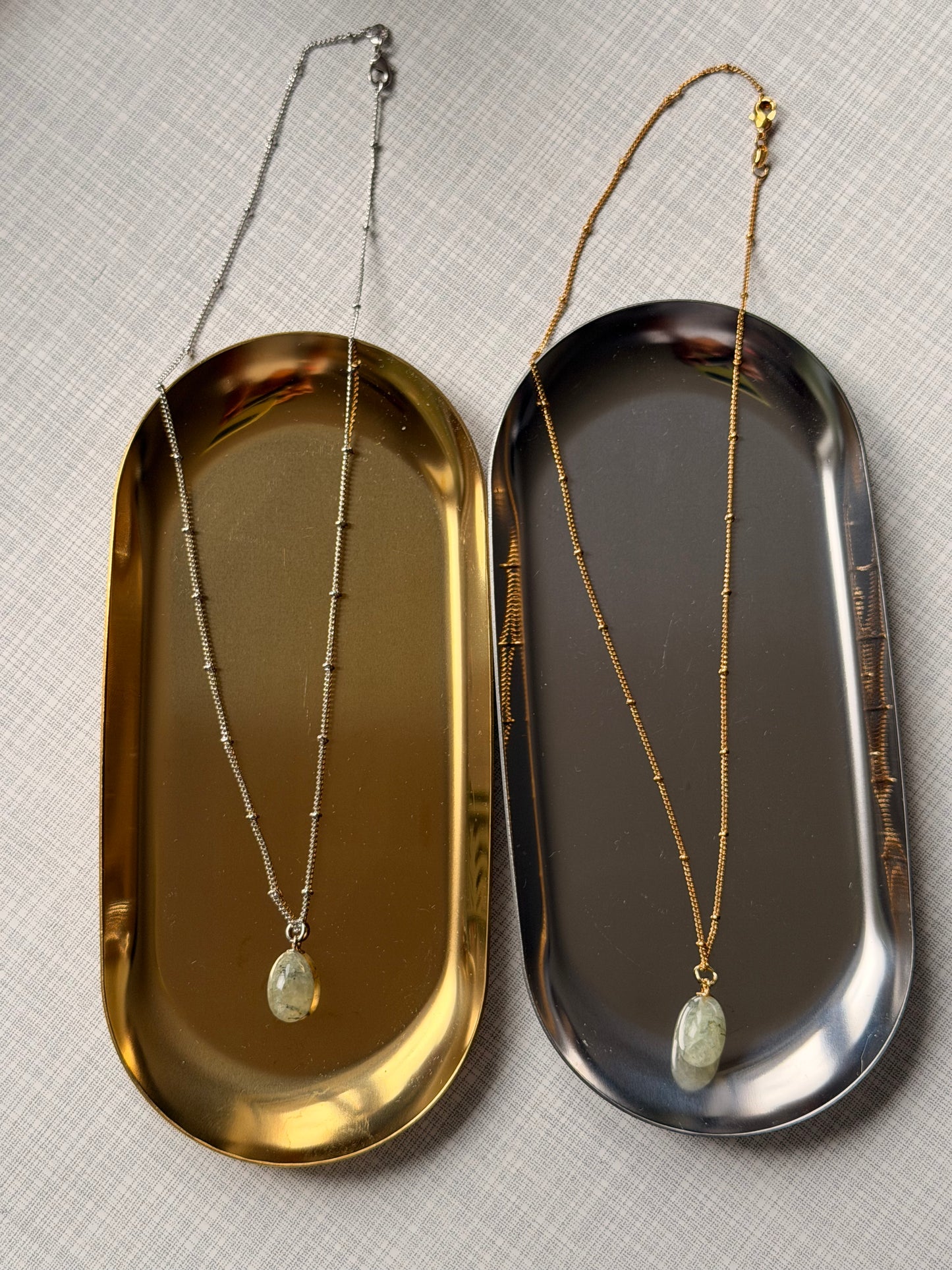 Kette Drop Prehnite