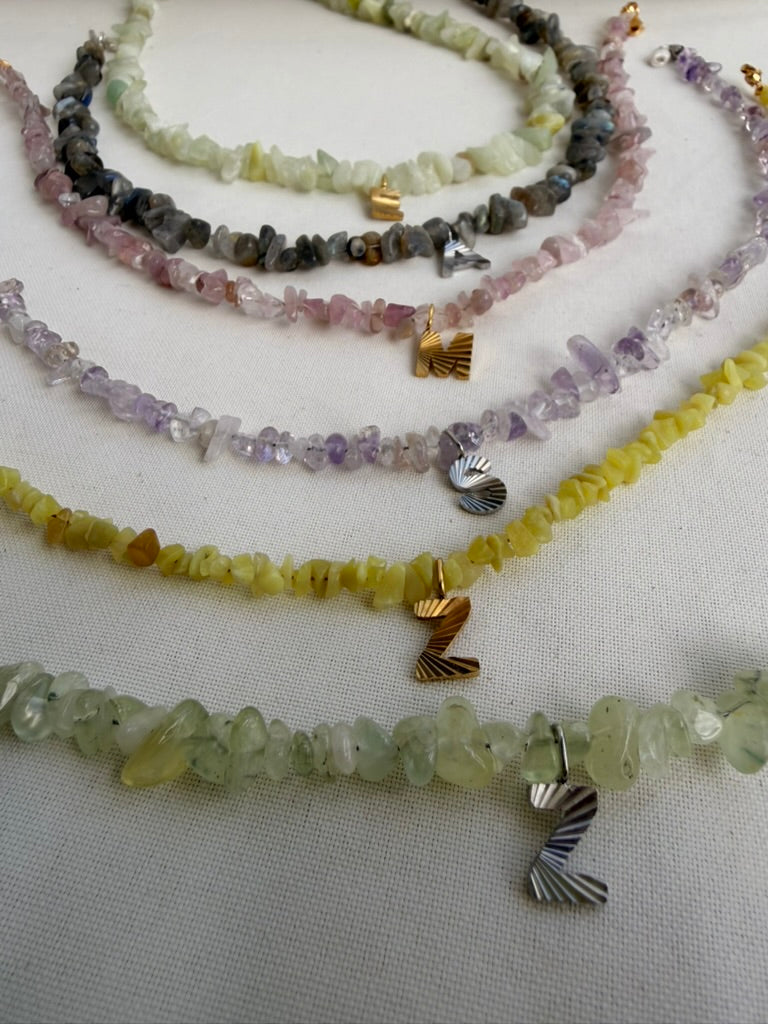 Kette Initial Gem rose