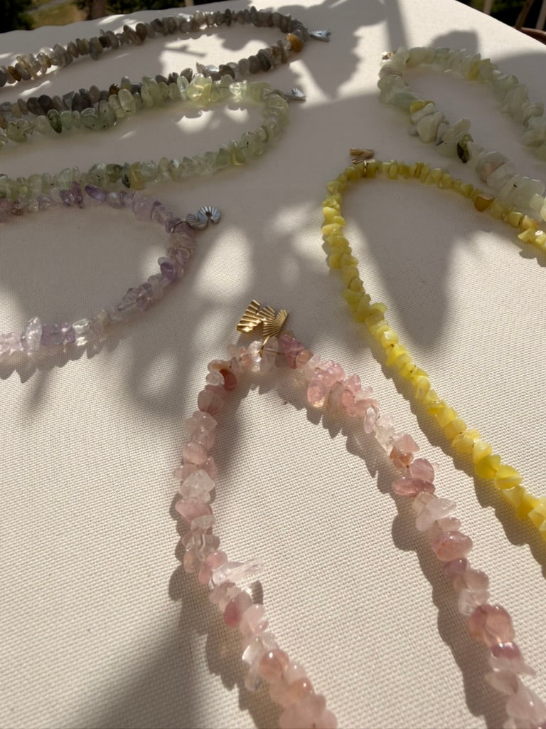 Kette Initial Gem rose