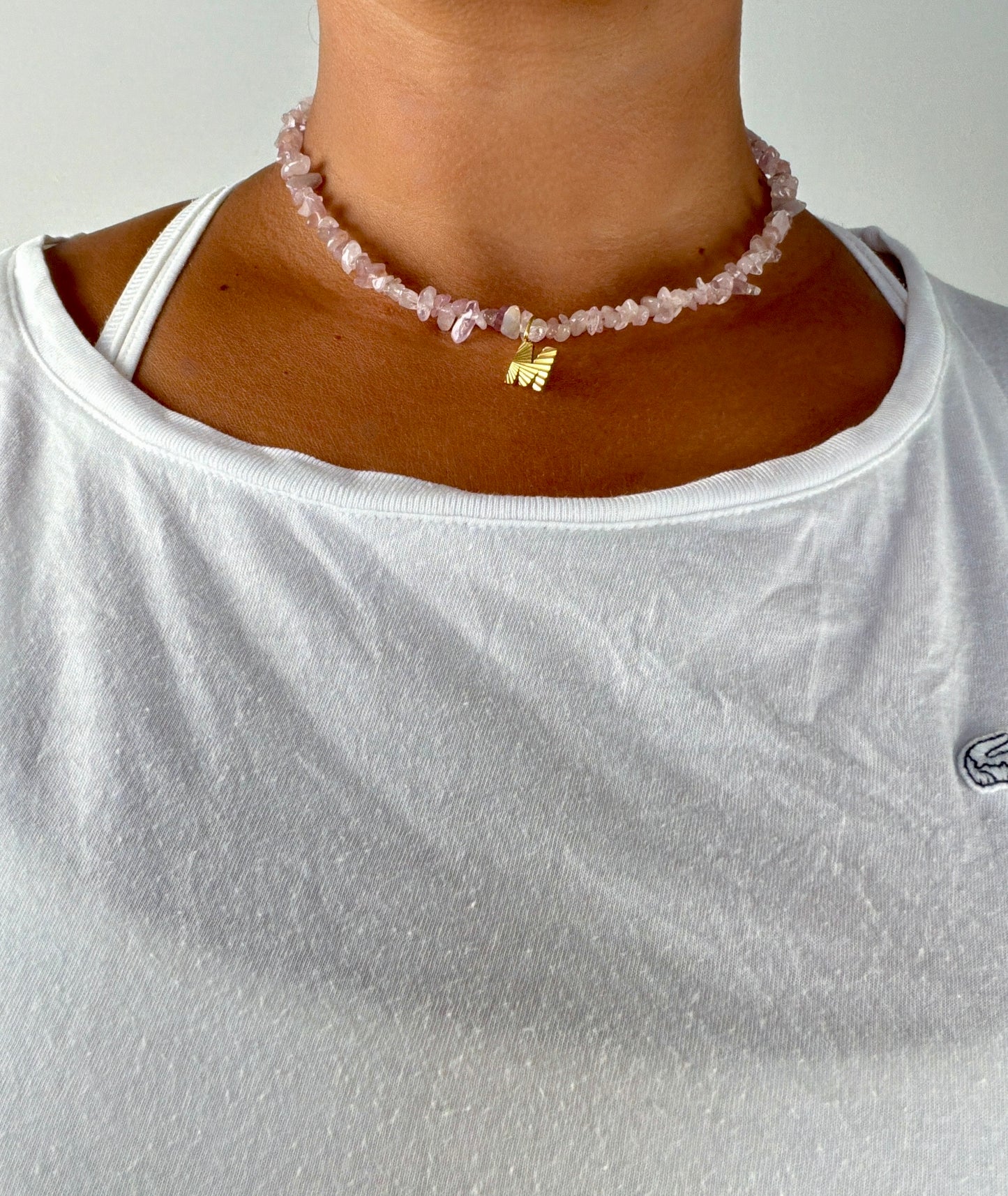 Kette Initial Gem rose