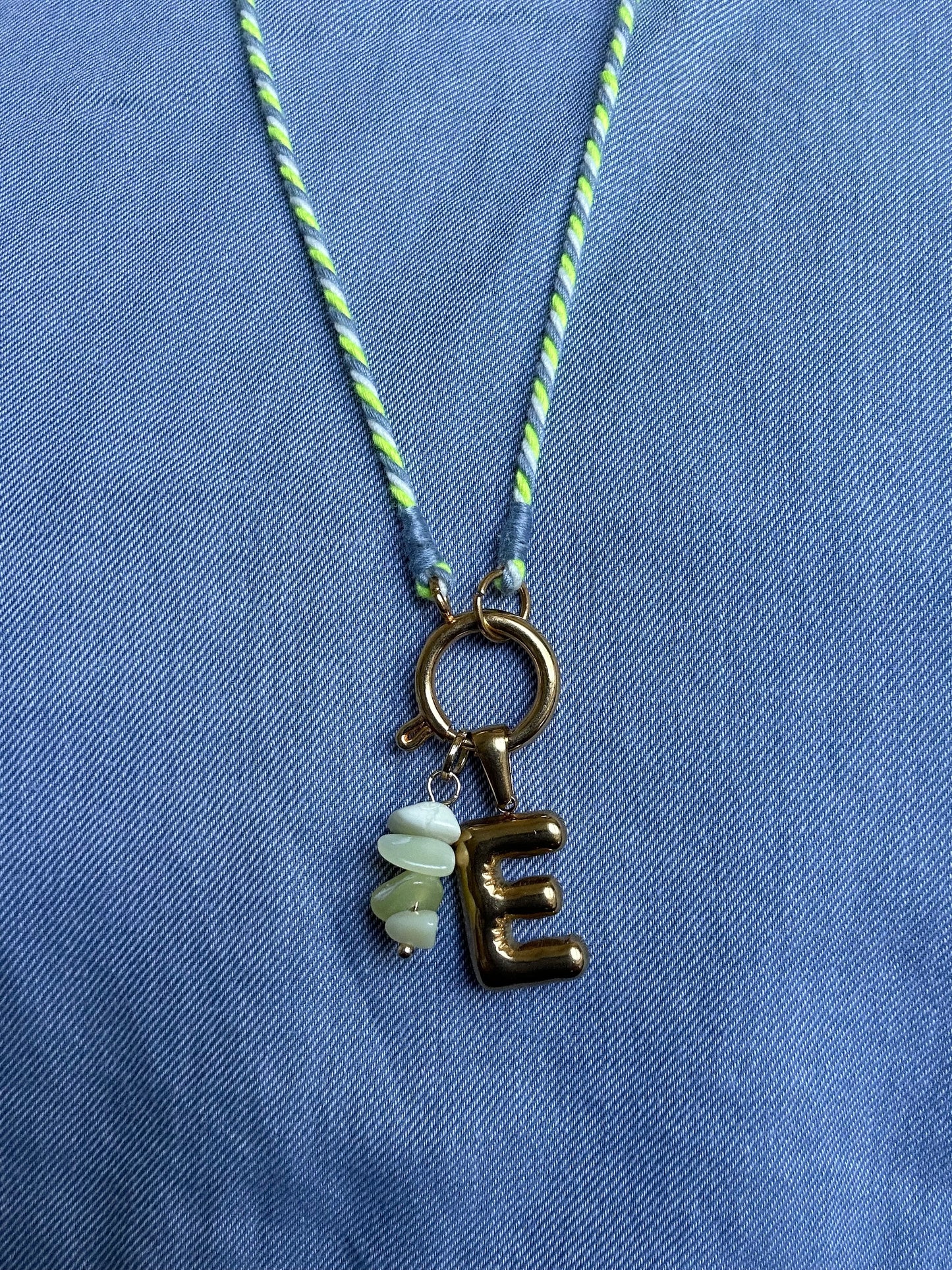 Kette Turnon (neongelb weiß taubenblau)