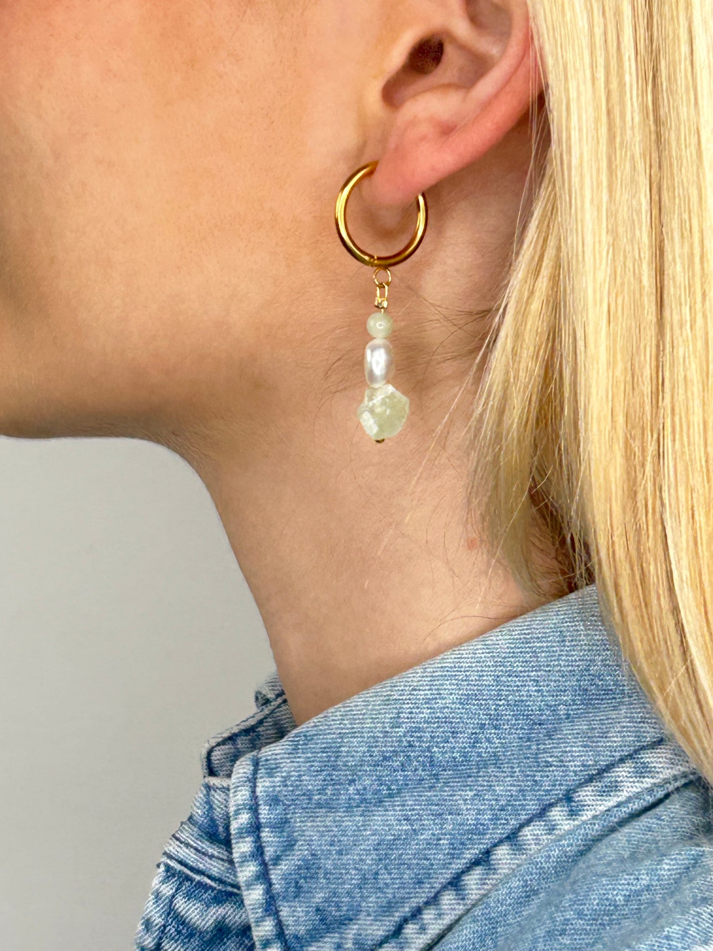 Ohrring Nayla light matcha gold