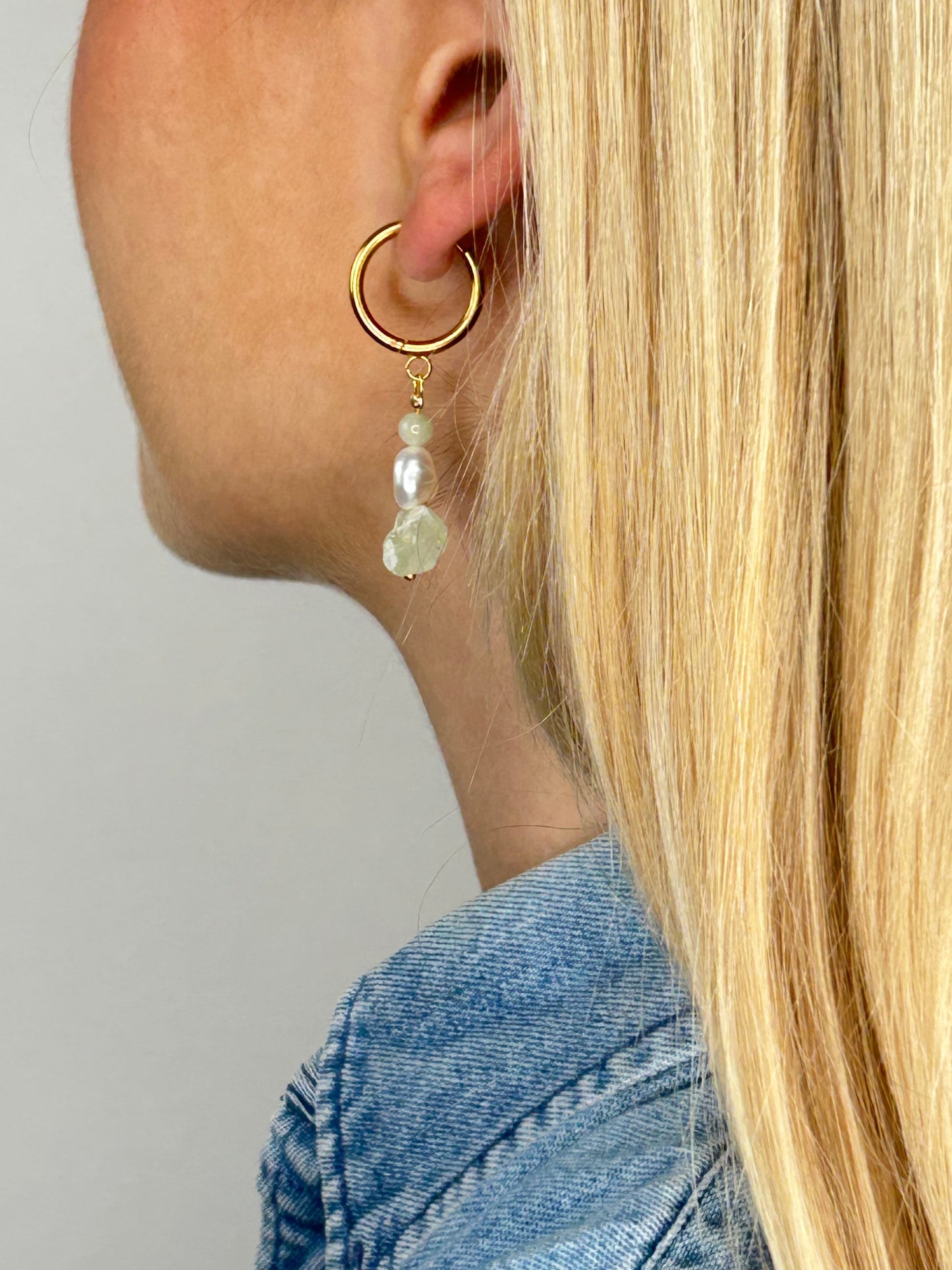 Ohrring Nayla light matcha gold