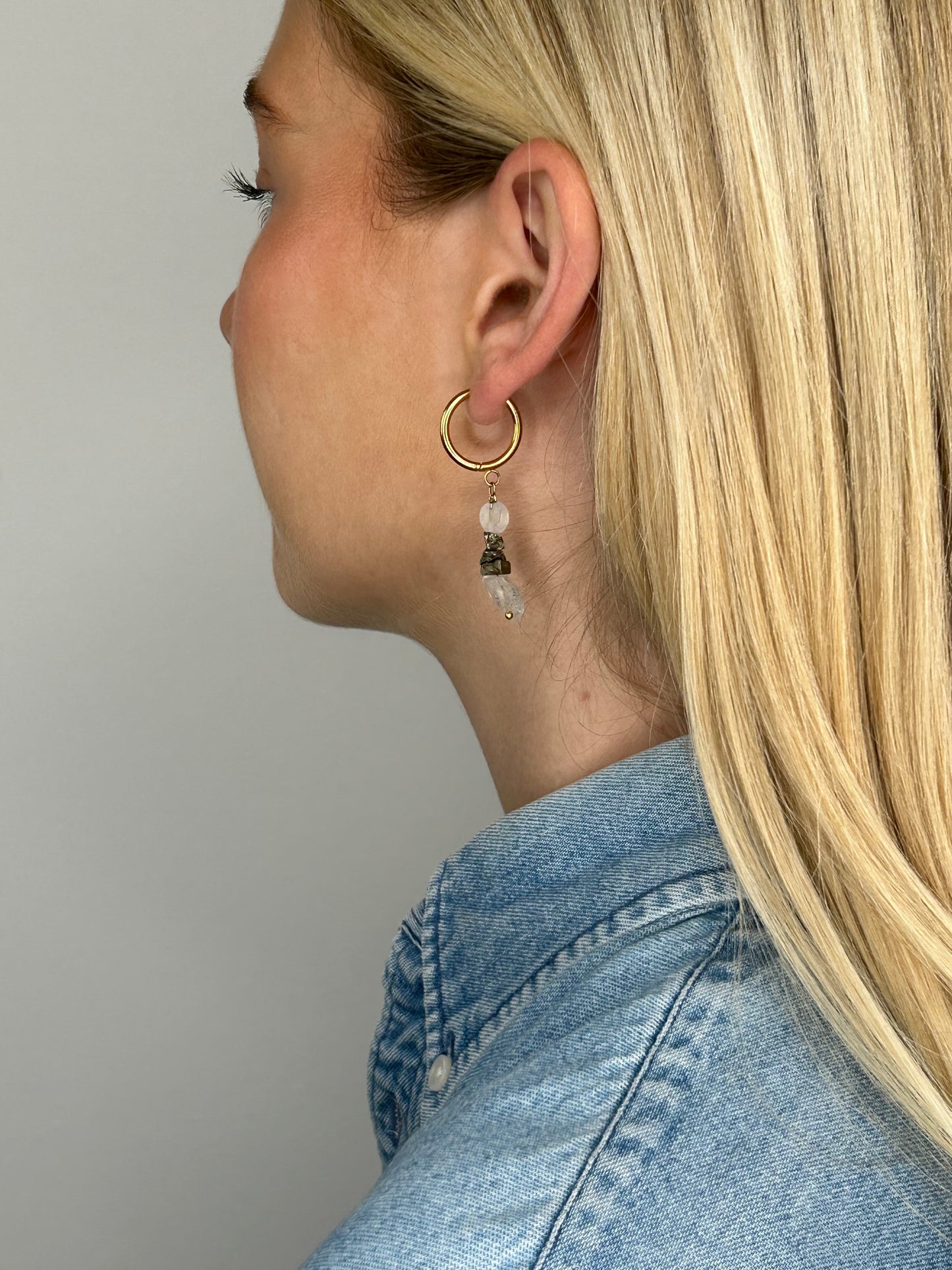 Ohrring Nayla pyrit gold