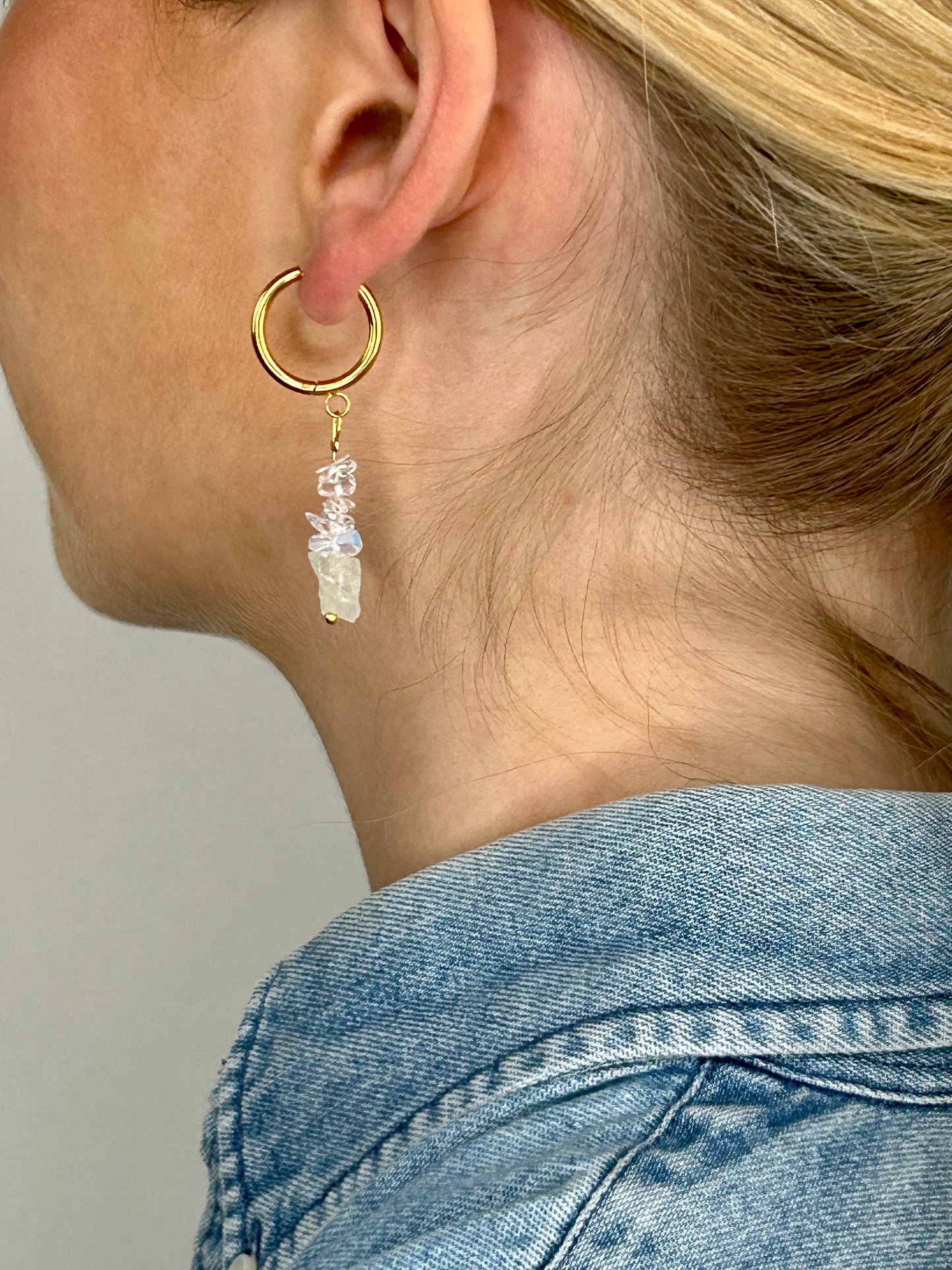 Ohrring Sumaya light matcha gold