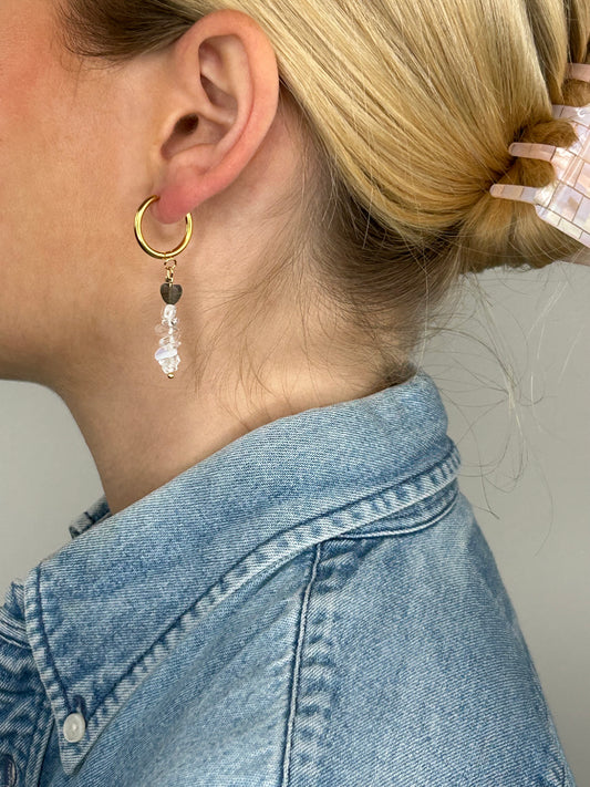 Ohrring Madiha grey gold