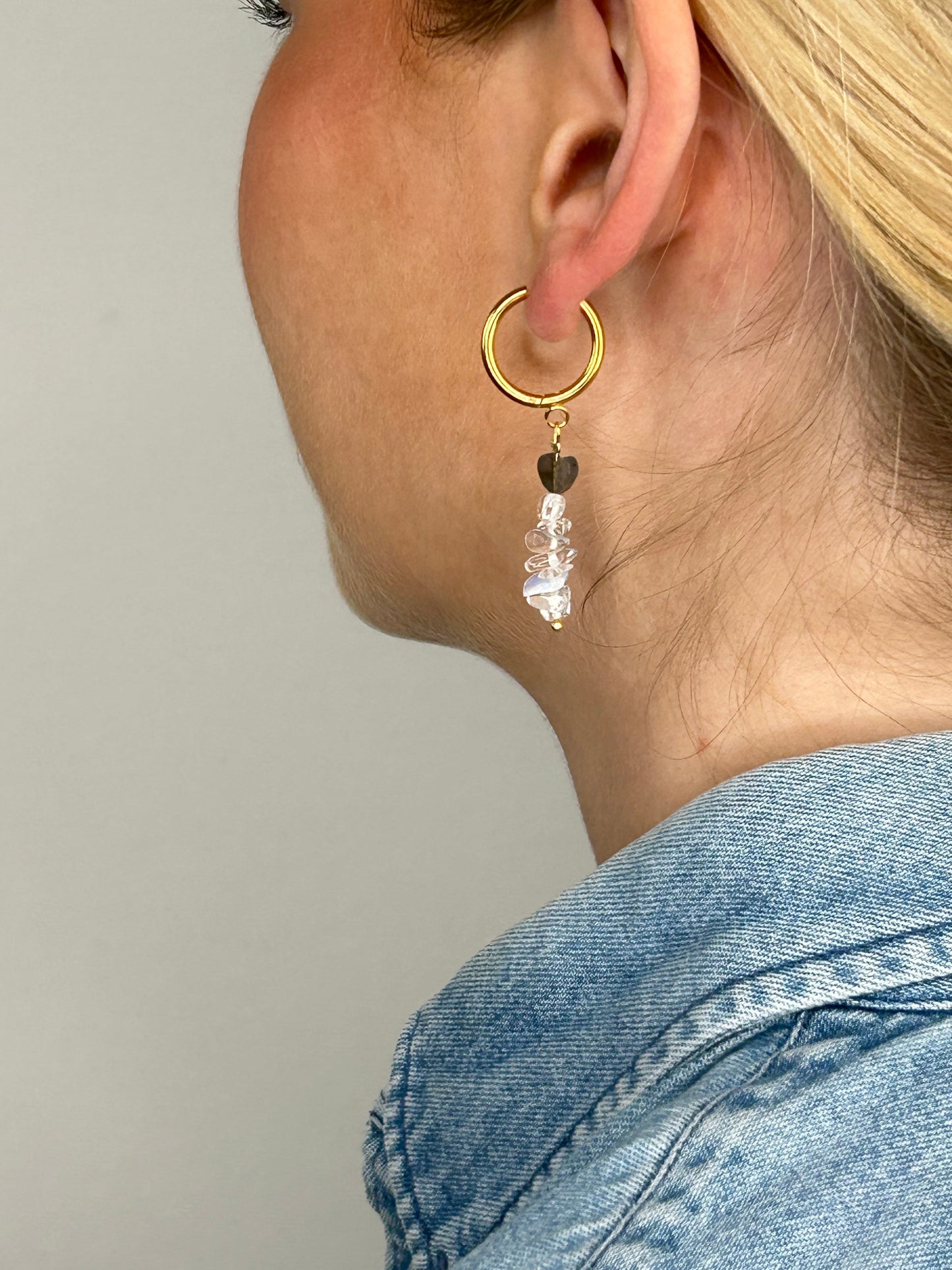 Ohrring Madiha grey gold