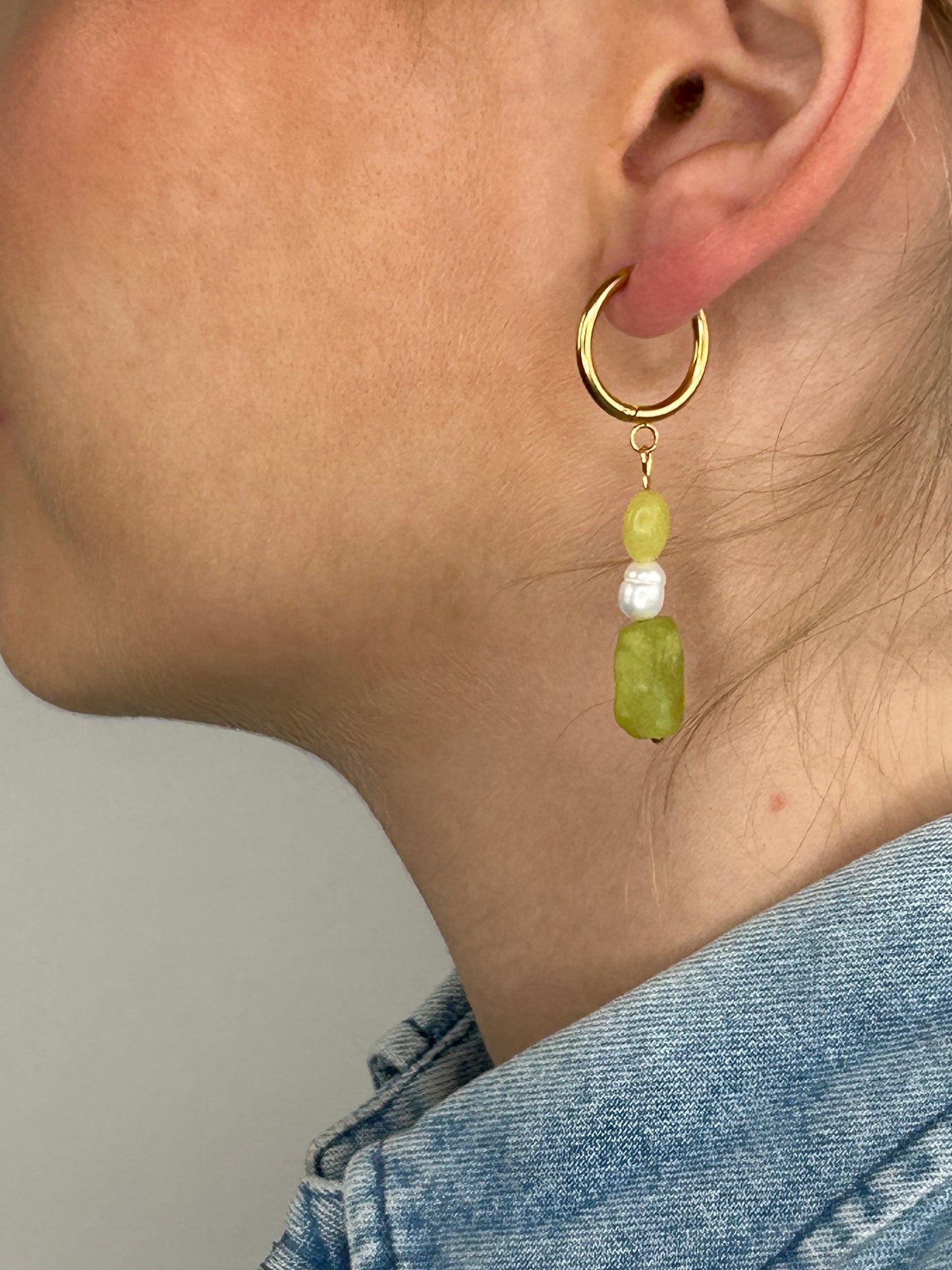 Ohrring Nayla lime gold