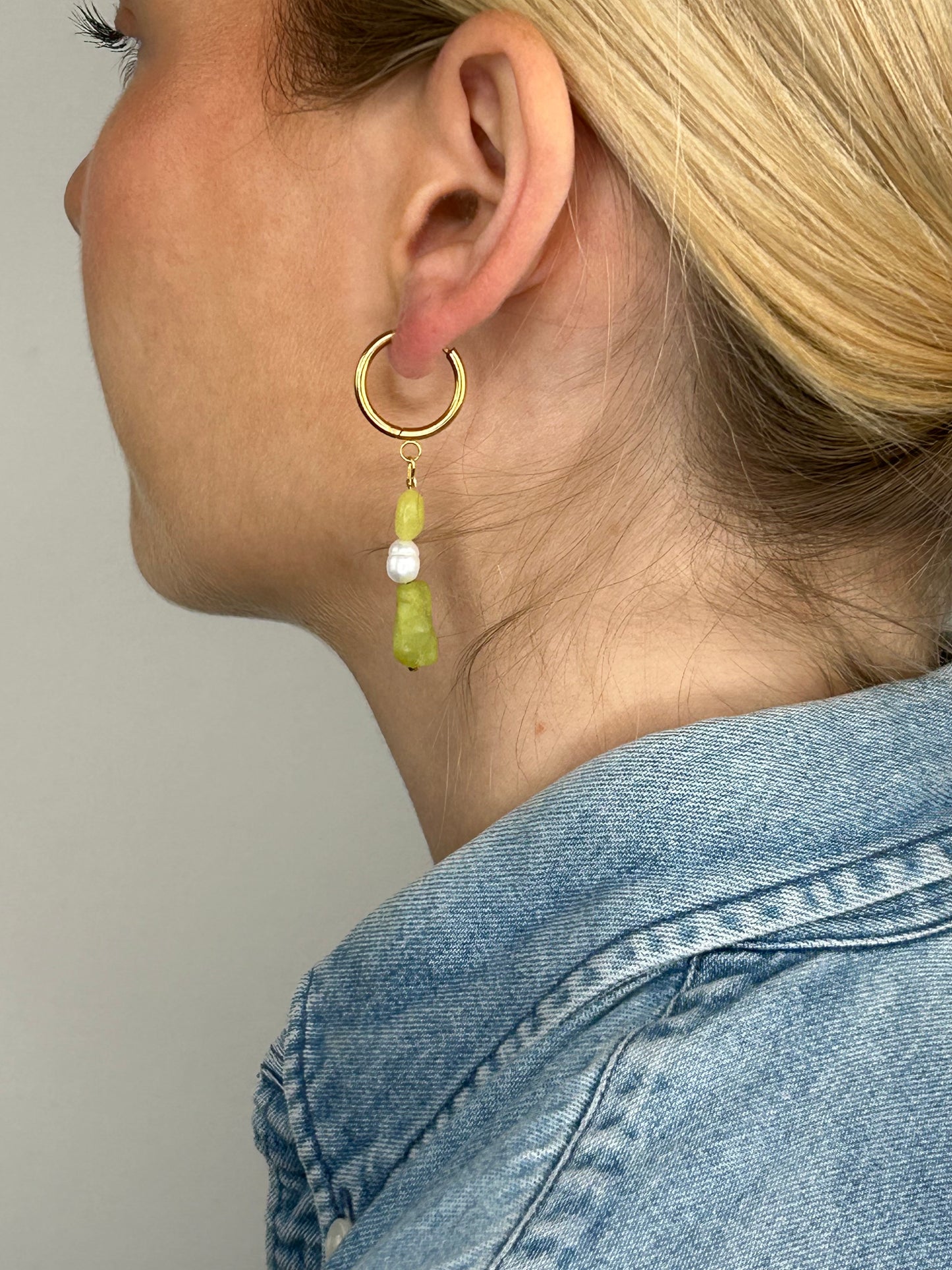Ohrring Nayla lime gold
