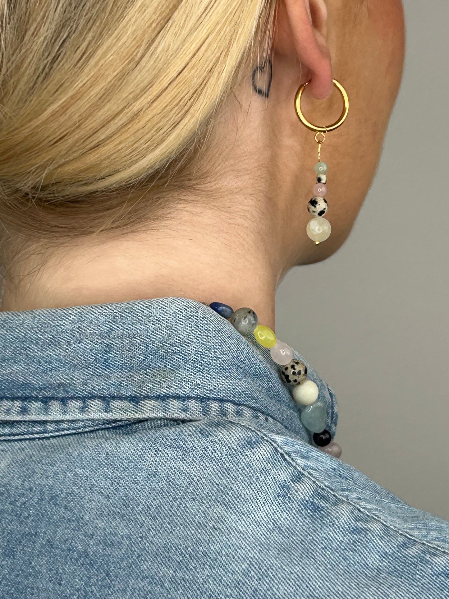 Ohrring Pastellove dark gold