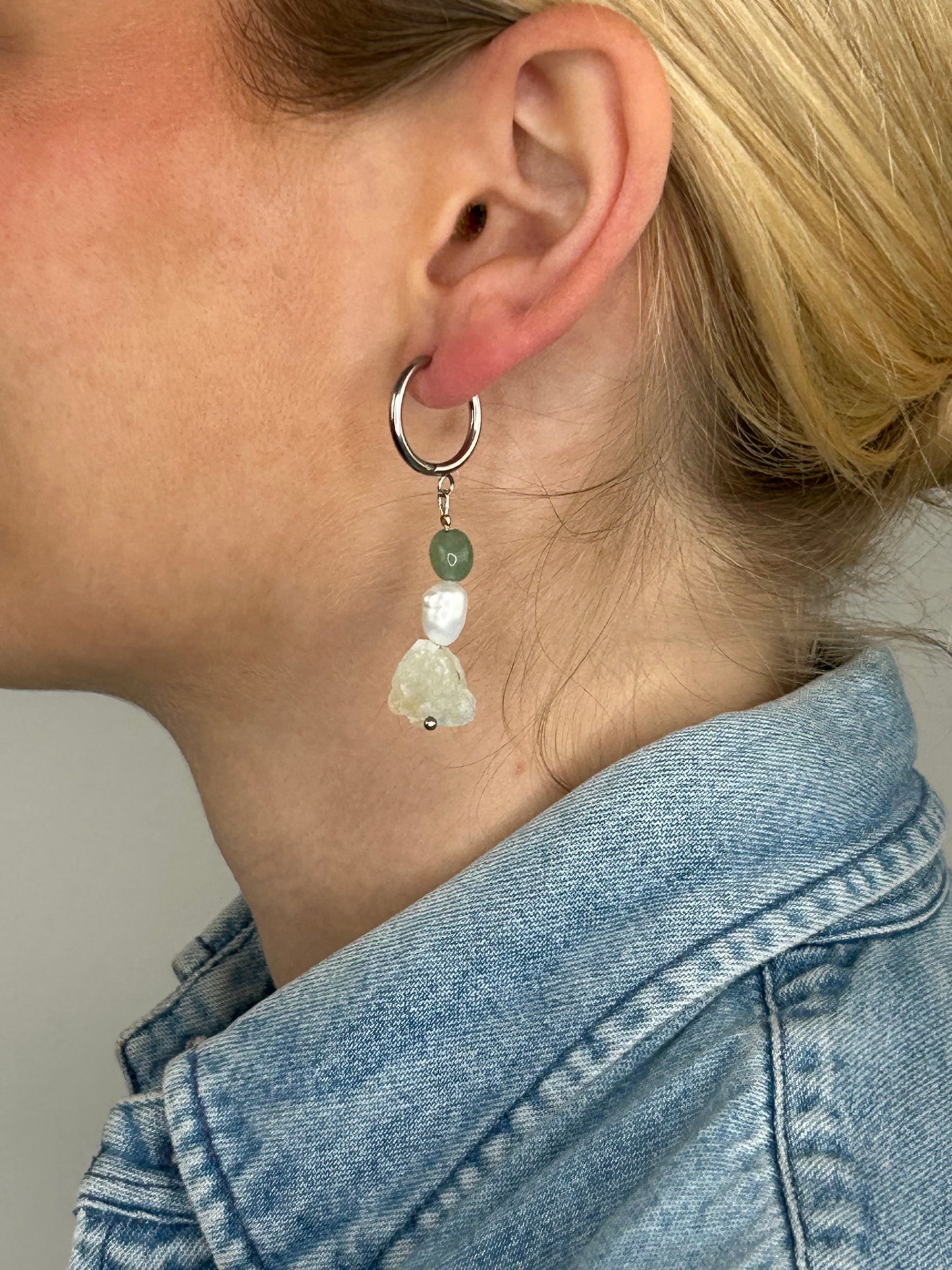 Ohrring Nayla matcha silver