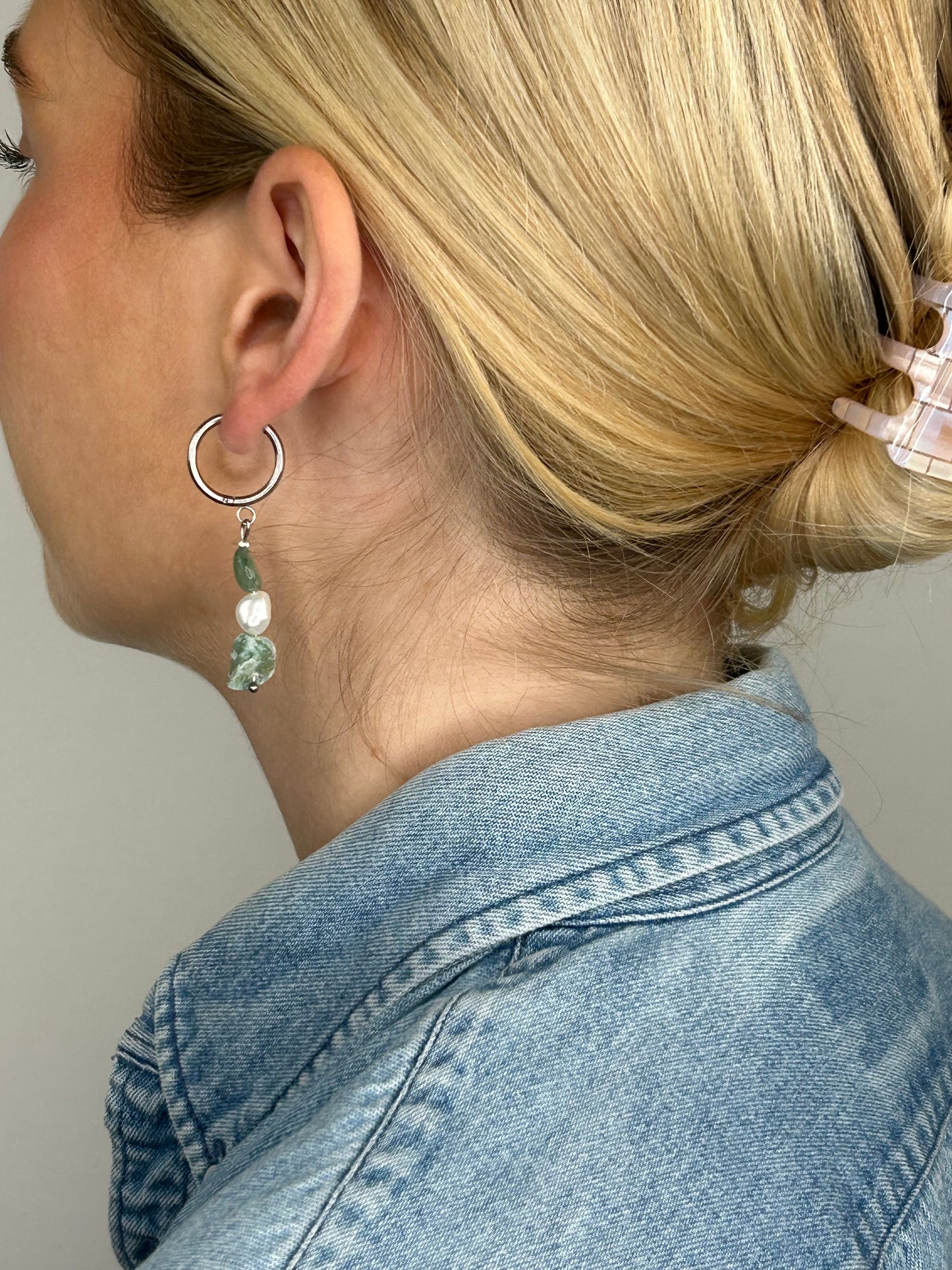 Ohrring Nayla aventurine silver