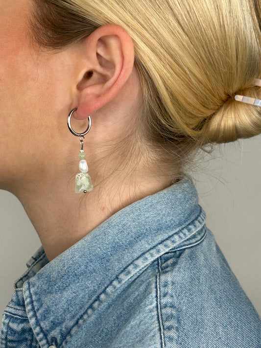 Ohrring Nayla light matcha silver