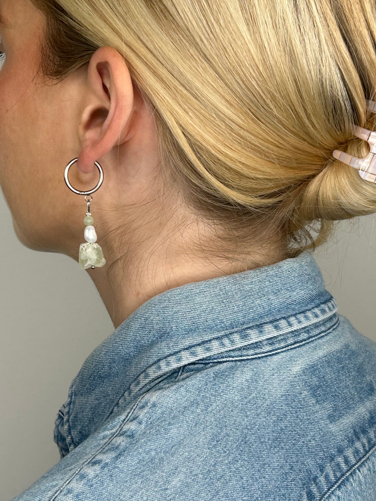 Ohrring Nayla light matcha silver