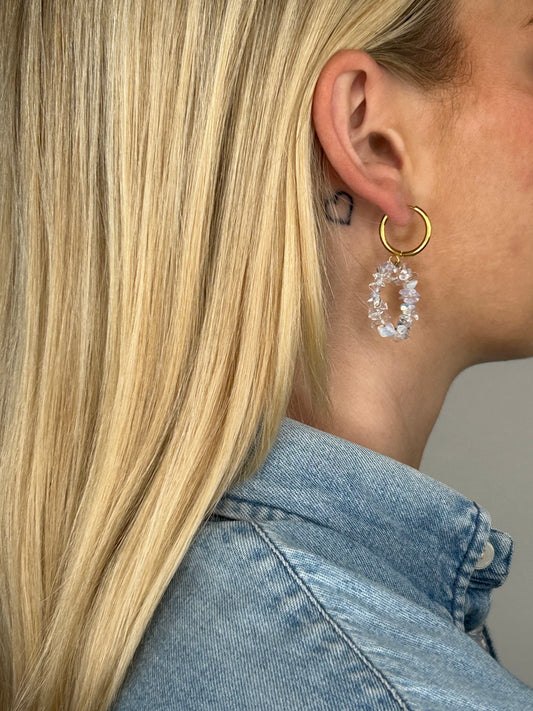 Ohrring Crystal ring gold