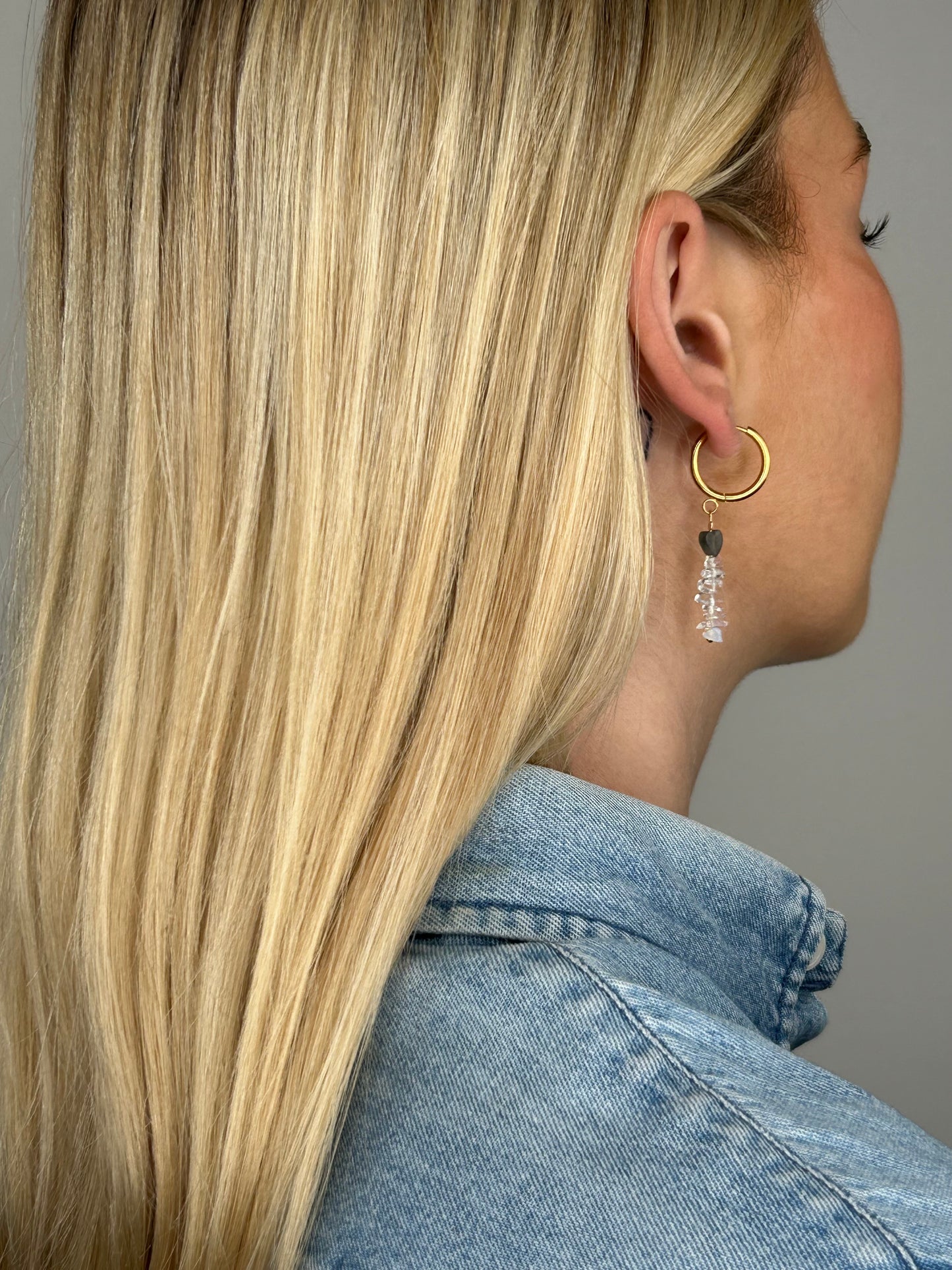 Ohrring Madiha grey gold