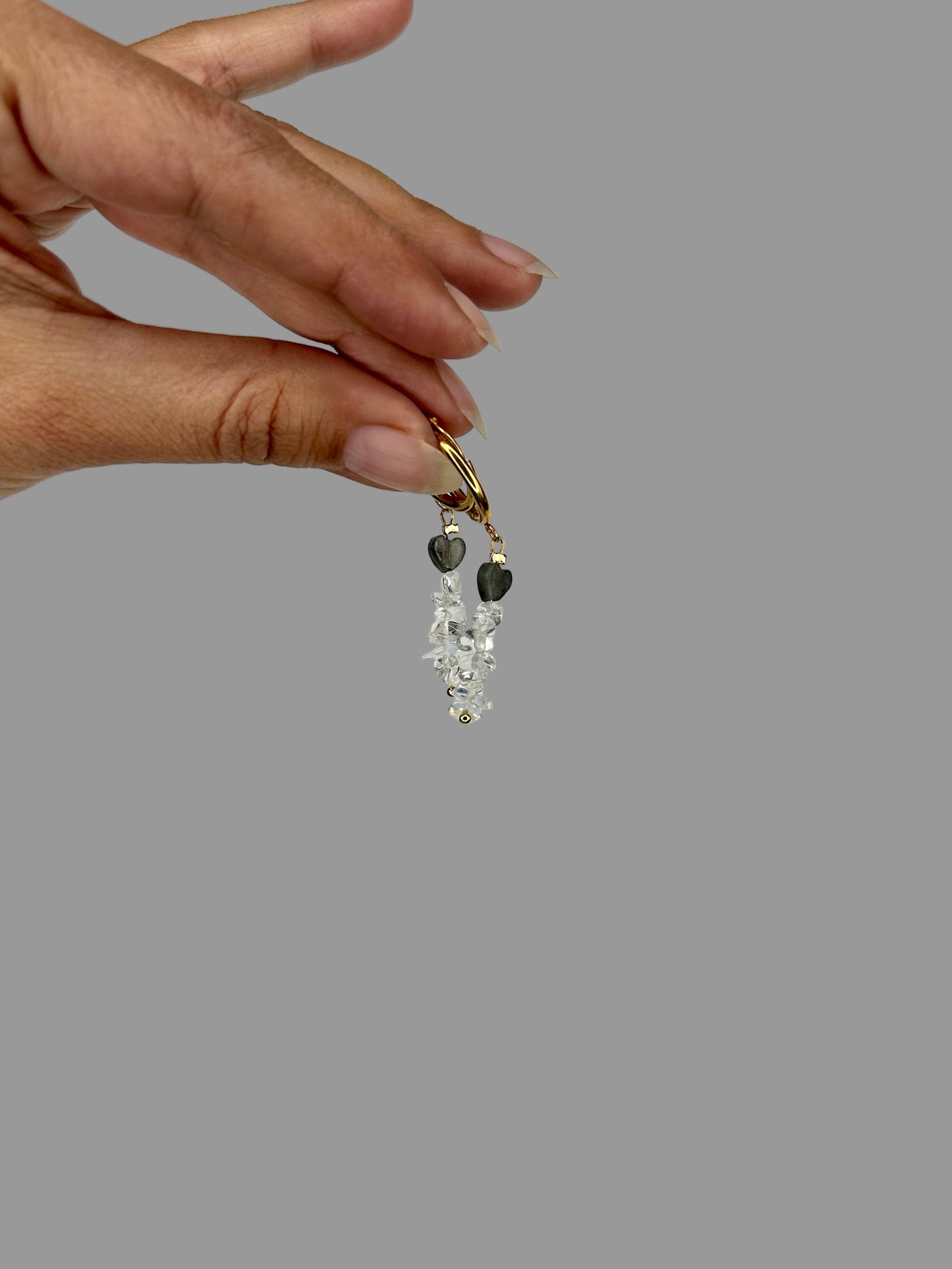 Ohrring Madiha grey gold