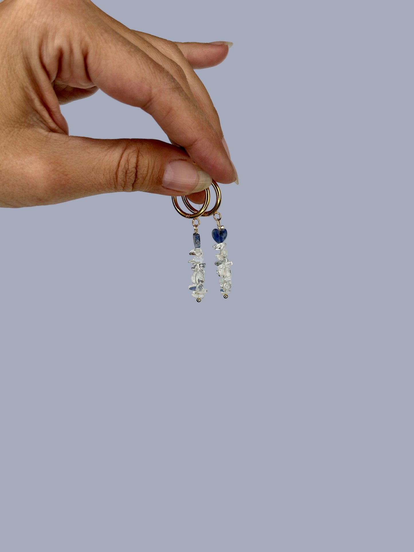 Ohrring Madiha lapis gold