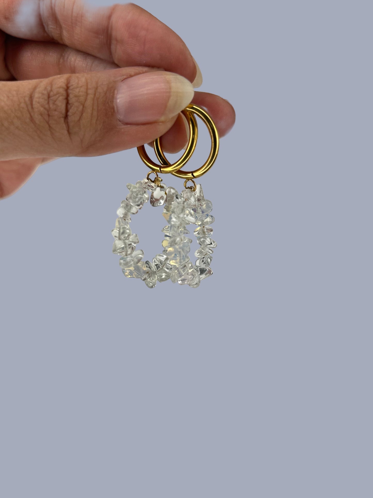 Ohrring Crystal ring gold