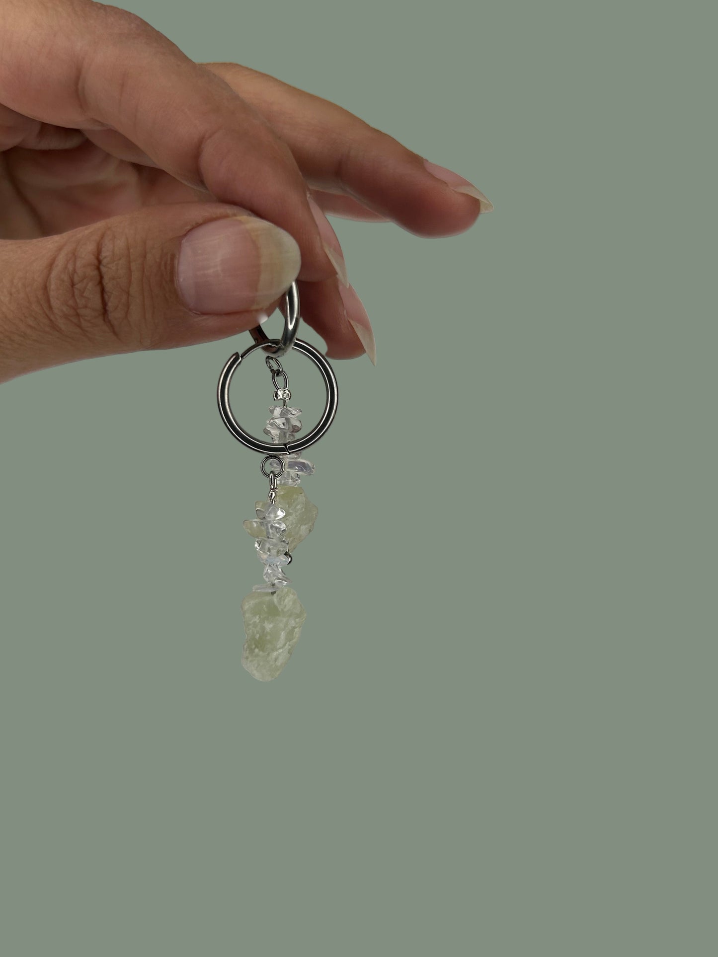 Ohrring Sumaya light matcha silber