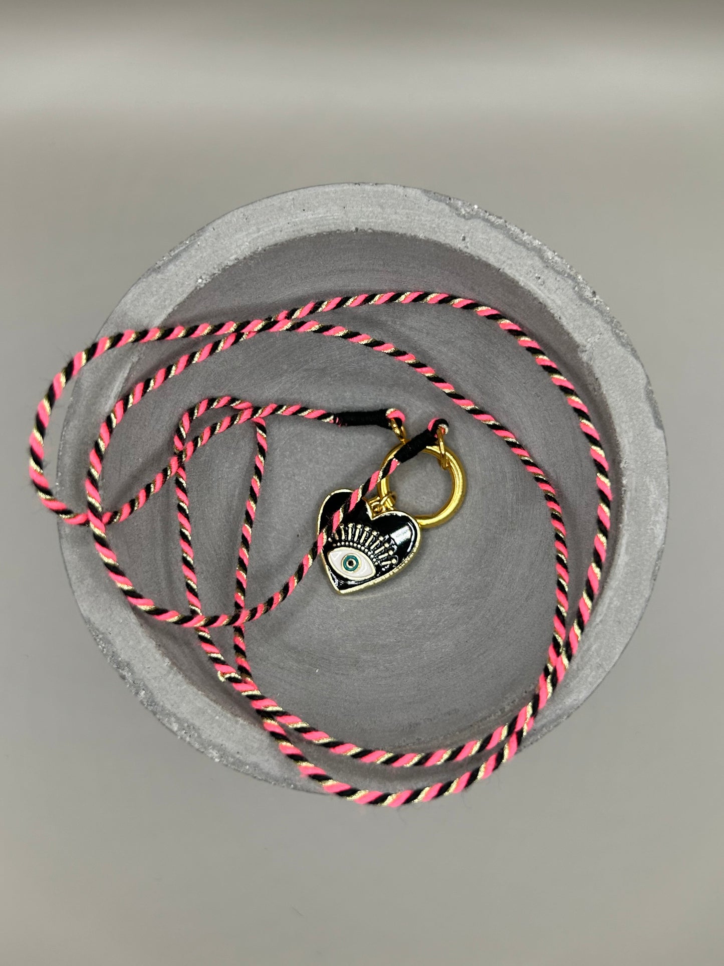 Kette Turnon (schwarz-pink-gold)