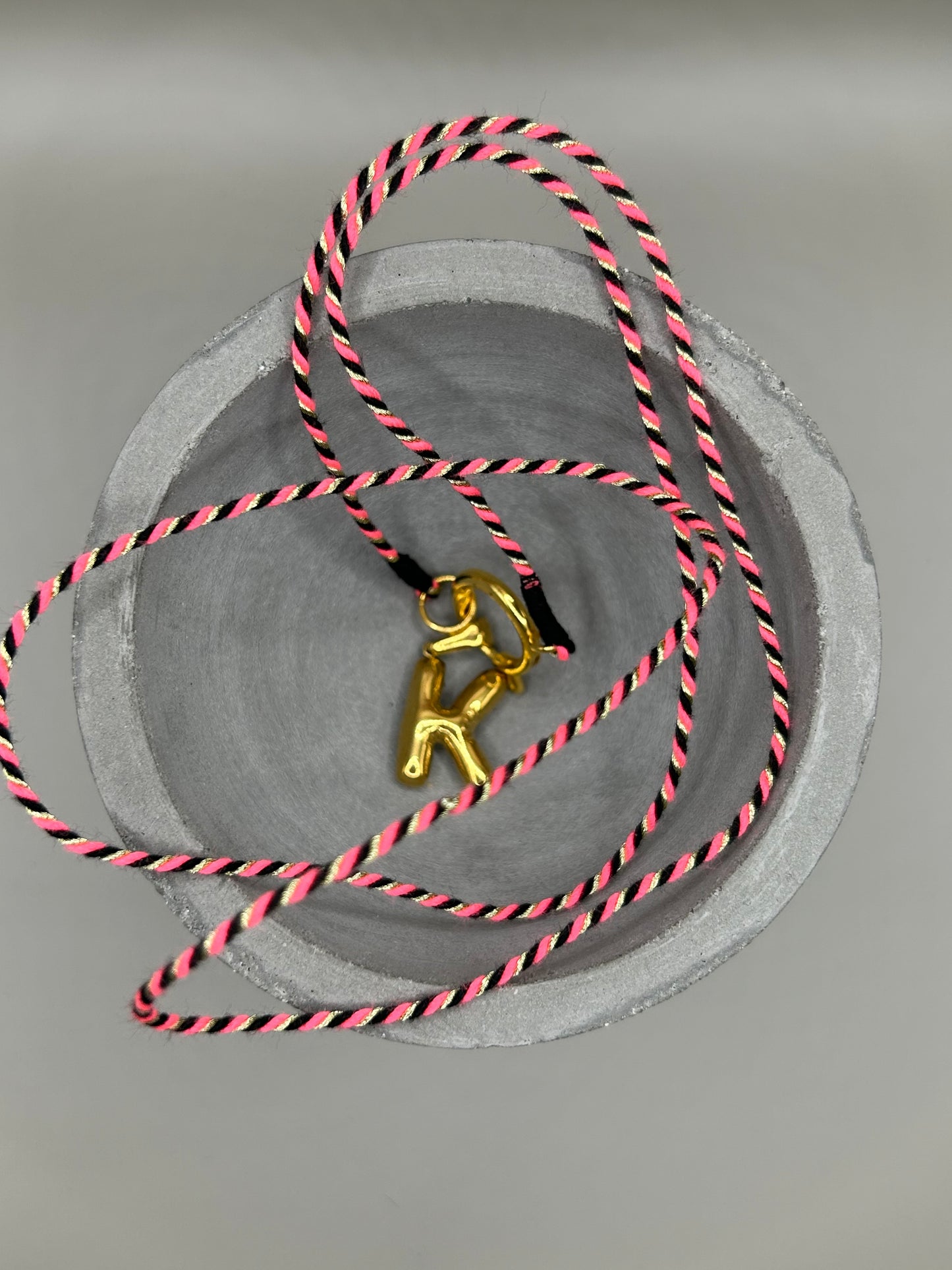 Kette Turnon (schwarz-pink-gold)