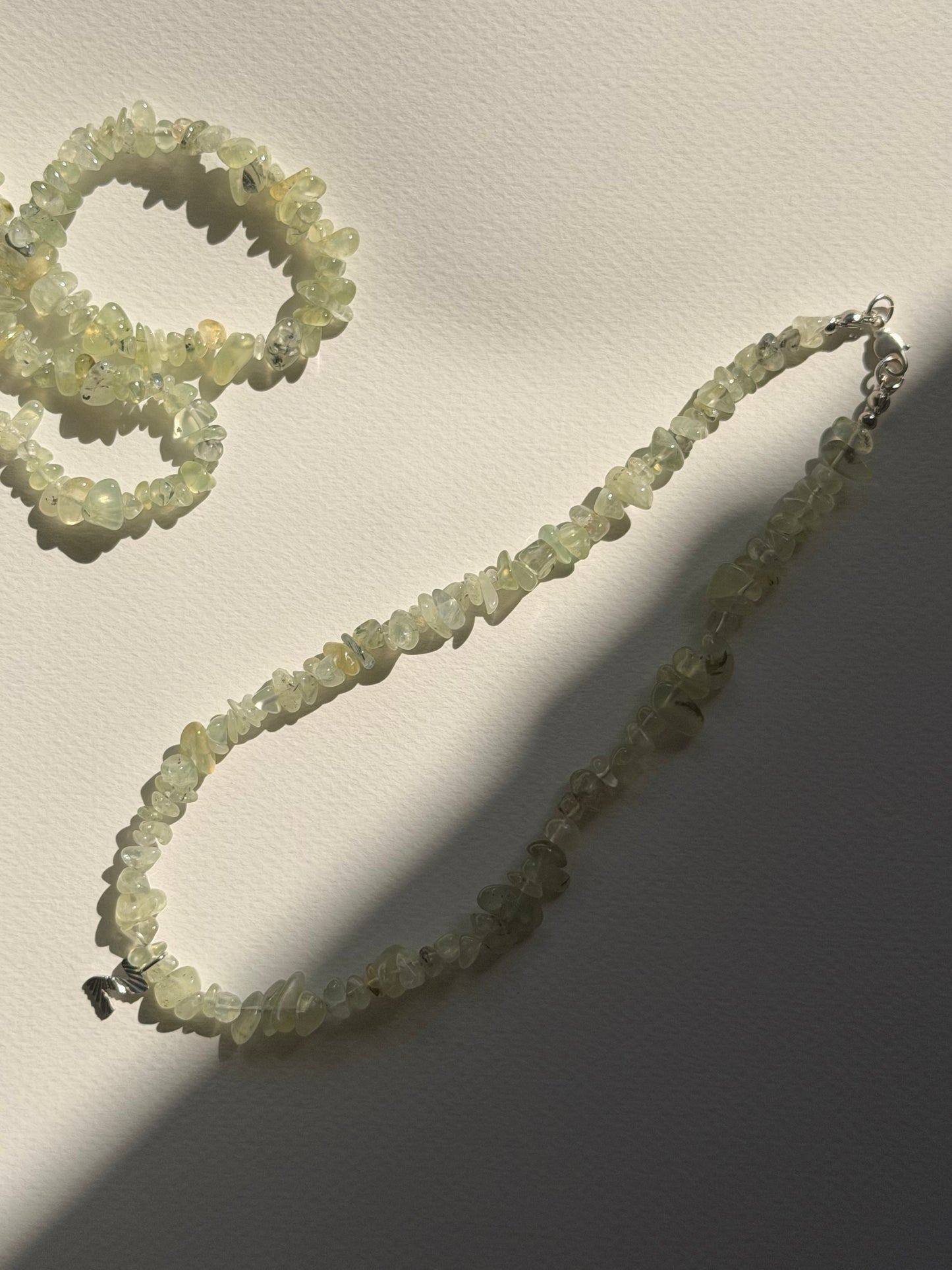 Kette Initial Gem green